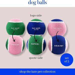 Kate Spade 5 pc Pet Collection for your pet or Great Gift for New Pet Owners NWT